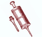 Woodall's Clyster Syringe Button