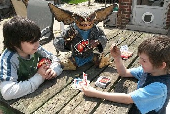 Brain Gremlin Playing Uno