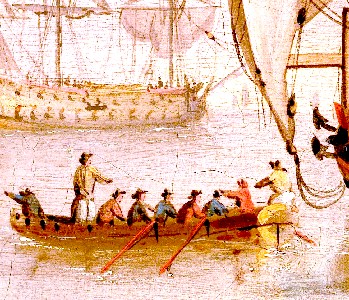 Hat Styles on Sailors in a Small Boat