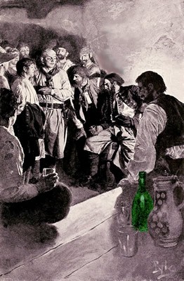 Pirates Meeting over Wine