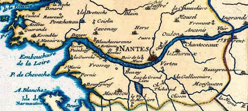 Map of Lower Loire, France