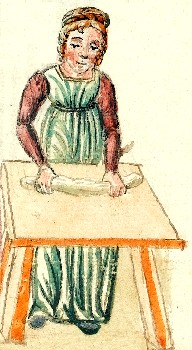 Woman Making Poultice