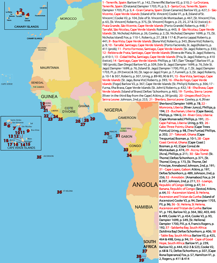 West Africa Watering Locations During the GAoP