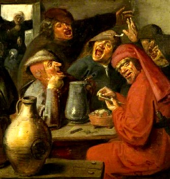 Peasants Drinking in a Tavern