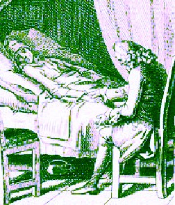 Patient in Bed, Physician at Bedside