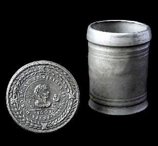 Pewter Theriac Container
