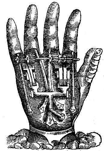A mechanical hand Pare