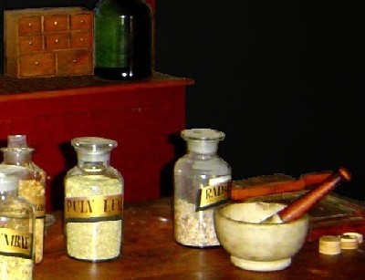 Apothecary Jars and Chest