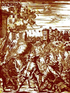 Buccaneers Attacking a City