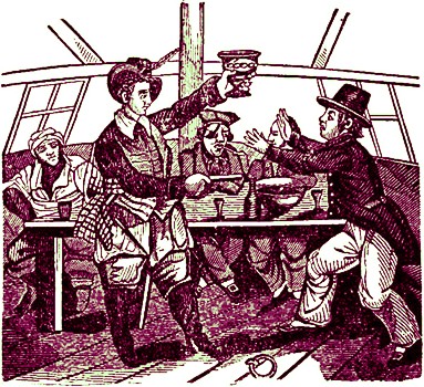 Edward Low Forces a Captive to Drink