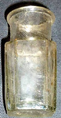 Flint Glass Medicine Bottle