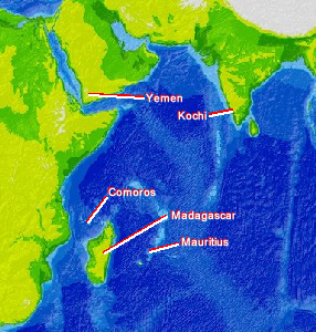 Indian Ocean Map