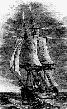 St. Elmos Fire above ship's masts