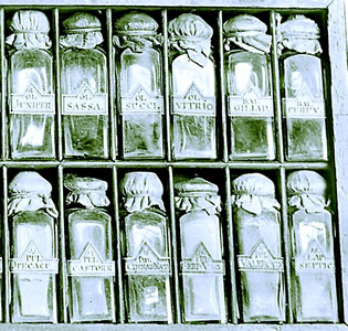 Stuart Thriepland's Medicine Bottles with Labels