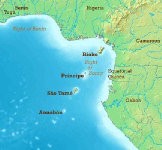 Map of Sao Tome & Principe