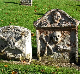 Old Headstones Maxton, Scotland