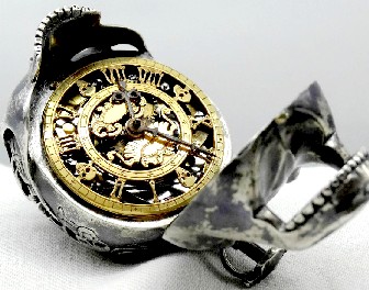 17th century skull pocket watch