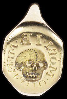 memento mori coin pendant