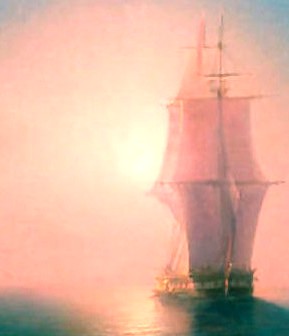 Ship in Blazing Sun