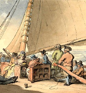 A Dutch Packet Boat Under Sail