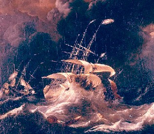 Dutch Merchant Ships in a Storm