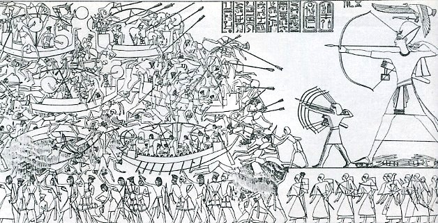 Sea Peoples at war with the Egyptians