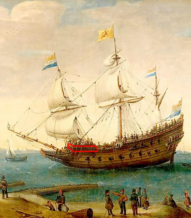 Forecastle Bulkhead on Dutch Indiaman